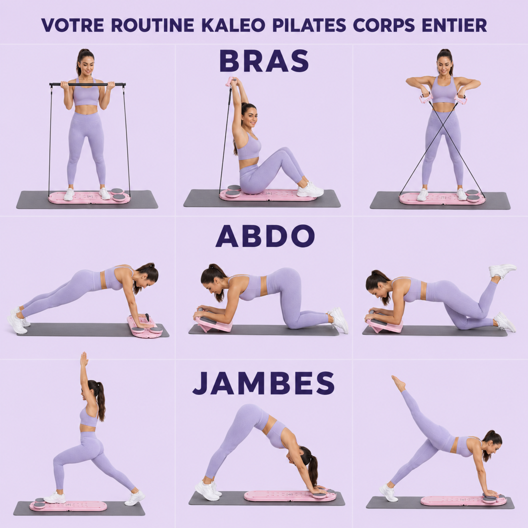 PRO Portable Pilates Reformer – Bar + Board & Resistance